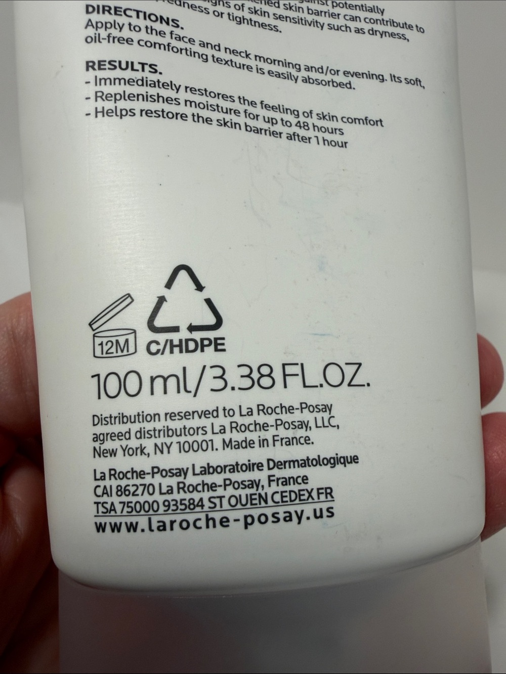Toleriane Double Repair Face Moisturizer - White/Blue - Picture 3 of 4
